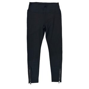 Fabletics Black Leggings with Zipper Details